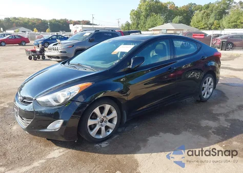 2013 Hyundai Elantra Limited из США, поврежденный, VIN 5NPDH4AE9DH277010